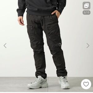 C.P. Company Black Microreps Cargo Pants, size 52 EU, NWT